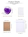 Jovivi 24pcs Natural Heart Crystals and Healing Stones Bulk with Cards Pocket Hug Token Love Heart Gemstone Inspiration Gifts