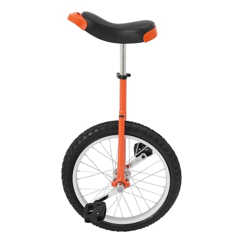 Image of DYNAMI Unicycle with Excellent Steel Frame,Leakproof Tire,Adjustable Height,Curved PU Seat,Mute Bearing,Anti-Slip Designs,for Outdoor Sports Fitness Exercise