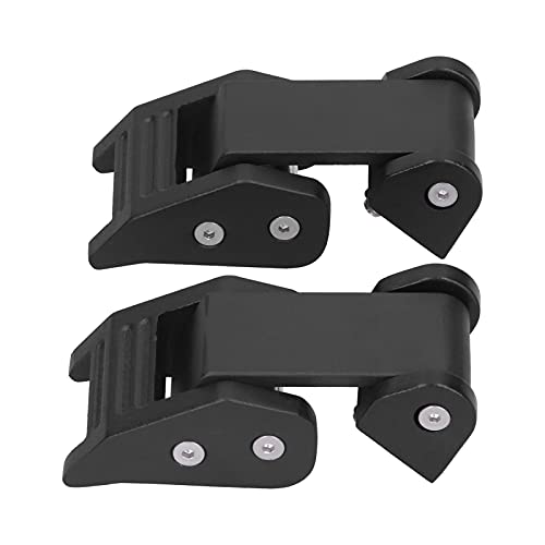 Kit verrouillage capot réglable aluminium noir Gladiator fixation rigide 4 pièces