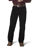 Wrangler Men's Big Original Cowboy Cut Relaxed Fit Jean, Black, 44x36
