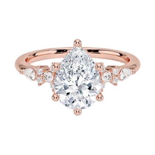 1 CT-3 CT Colorless Moissanite Engagement Ring, Halo Diamond Accents, Antique Wedding Ring, Solid 10K/14K/18K Gold Anniversary Promise Ring Gifts for Her