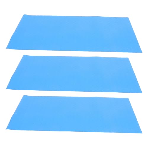 Kisangel 3 Piezas Protector Resistente Escalera para de al Antideslizante Piscina de PVC Azul Agua Fácil de Instalar de Verano y para Piscinas Privadas y Fiestas
