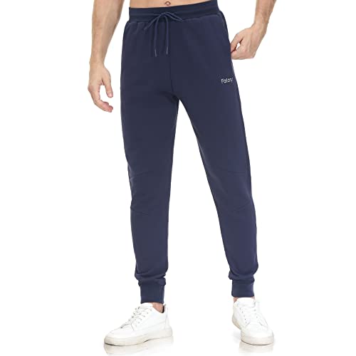 FALARY Pantalon Chandal Hombre Pantalones Azul Oscuro M Algodon Pantalón Deportiva Invierno Jogging Chándal Baratos Jogger Algodón Running Deporte Cover