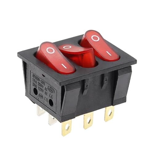 Interrupteur à bascule KCD3-303 triple commande AC 250V 15A 20A 125V - 3