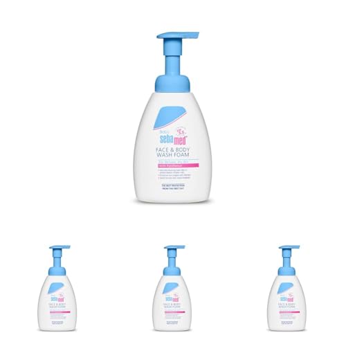 Image of Sebamed Baby Face & Body Wash Foam|pH 5.5|Ideal for face & body cleansing|400 ml (Pack of 4)