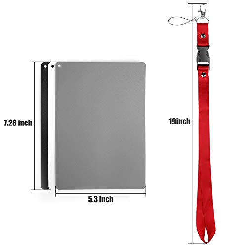 Anwenk Grey Card White Balance Card 18% Exposure Photography Card Custom Calibration Camera Checker Video, Dslr And Film,5.3"X 7.28" (Large Size) #TOP3