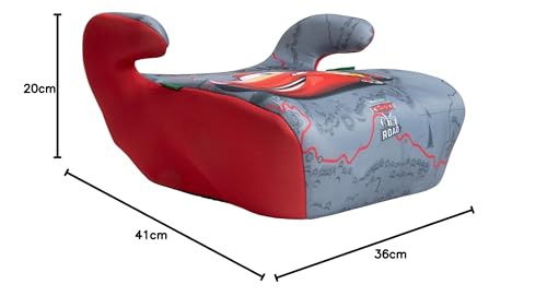 Tataway Seggiolino Alzatina Auto Bimbi Disney Cars I-Size Ece R129, Rialzo Bimbi 126-150 Cm, 22-36 Kg, 6-12 Anni, Gruppo 3, Leggero E Facile Da Trasportare - Sfoderabile E Lavabile - 9