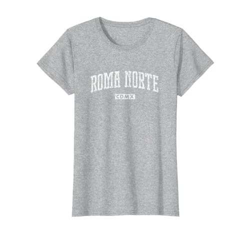 Roma Norte CMDX Vintage City T-Shirt, Women, Heather Grey, X-Small