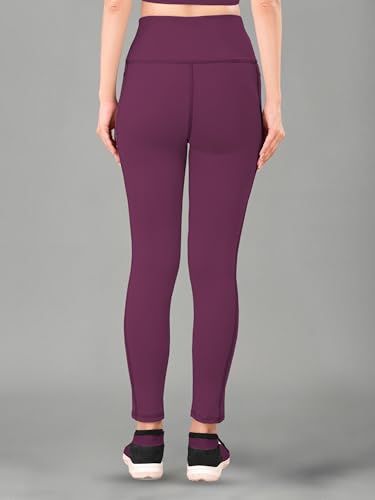 Image of Women High Rise Gym Wear Tights Stretchable Yoga Pants Fitness Leggings Gym Pants Multipurpose Slim Fit Track Pant Workout Active Wear Lower