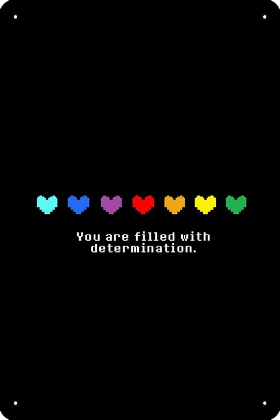 Amazon.com: Undertale - You are Filled with Determination. Poster