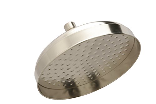 Best Deal 🛒 Huntington Brass PL12SH8 Classic 8-Inch Rain Shower Head, Satin Nickel