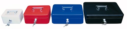 Caissette à monnaie à 4 compartiments avec clip de maintien blanc - 4