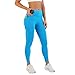 FlipBelt Women’s Running Leggings with Pockets, Running-Belt Leggings, XS, Azure