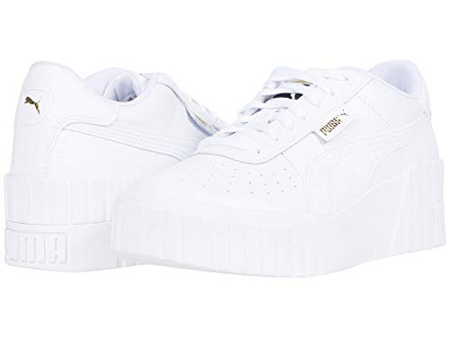 Image of PUMA Womens Cali Platform Sneakers Shoes Casual - White