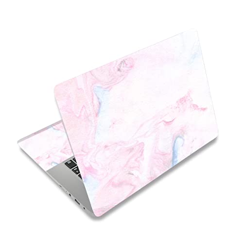 Image of 12.1 13 13.3 14 15 15.4 15.6 Inches Personalized Laptop Vinyl Skin Sticker Decal Universal Netbook Skin Sticker Reusable Notebook PC Art Decal Protector Cover Case (Pink Marble)