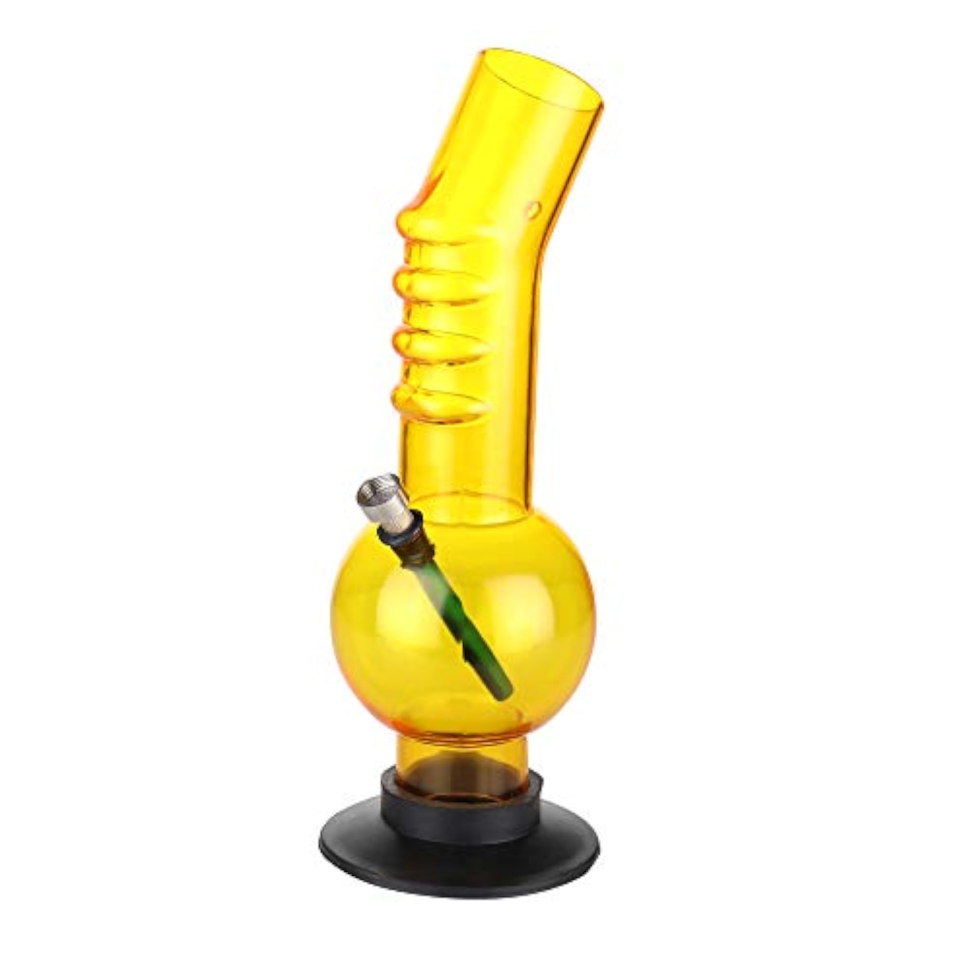 12 Inch Acrylic Single Bulb Gripper Portable Hookah Bong