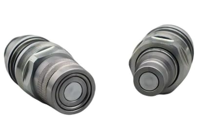 Image of 6679837 & 6680018 1 /2 inch Flat Face Hydraulic Quick Coupler Kit (Male & Female) - Compatible with Bobcat S130, S150, S160, S175, S185, S205, S220, S250, S300, S330, T140, T180, T190, Replacement Parts