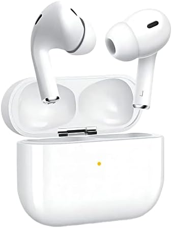 SCDD Bluetooth Earbuds Long Battery Life Wireless Earbuds Noise Cancelling Earbuds HiFi Stereo Effect Sport Earbuds Waterproof IPX5 Earphones Compatible with iPhone Android White