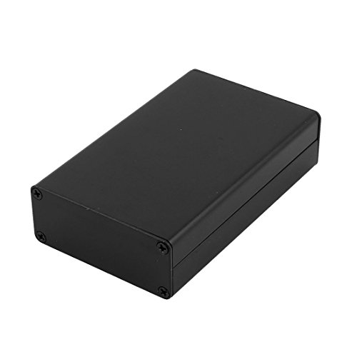 Caja conector extruido aluminio 83x50x21mm negra miniatura 1