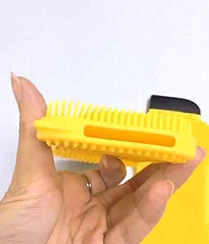 krupanidhi 3 in 1 Silicone Cleaning Brush Kitchen Sponge Dish-Washing Brush Scraper for Kitchen and Bathroom Cleaning Gadget Brush (Multicolor) 2