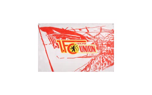 Flaggenfritze Zimmerflagge 1.FC Union Berlin - 90 x 140 cm + gratis Aufkleber
