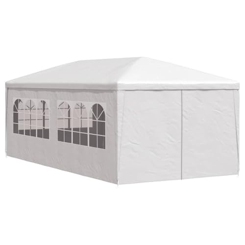 vidaXL Tonnelle Jardin Tente Réception Chapiteau Blanc 3x6m Terrasse Pavillon