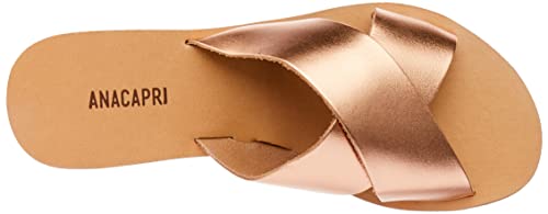 Sandália Rasteira, Tiras Cruzadas, Anacapri, Feminino, Rose, 36