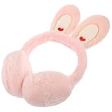 [VALICLUD] ぬいぐるみ耳あて ふわふわ暖かいイヤーマフ 折りたたみ式耳カバー 女の子向け冬の屋外アクティビティ用イヤープロテクターライト