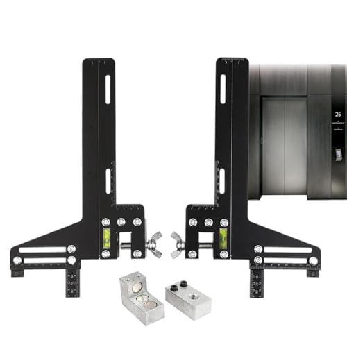 Jauge de guidage d'ascenseur en acier inoxydable règle 36x23x6cm pour alignement précis