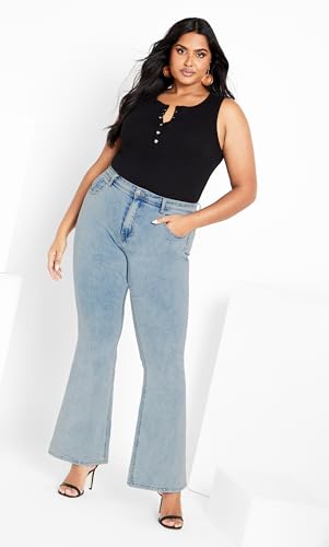 City Chic Women's Plus Size Harley Lover Bootleg Jean2