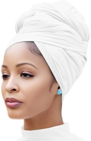 Nonbongoy Head Wraps for Black Women 71"x32" Long Soft Jersey Hij...