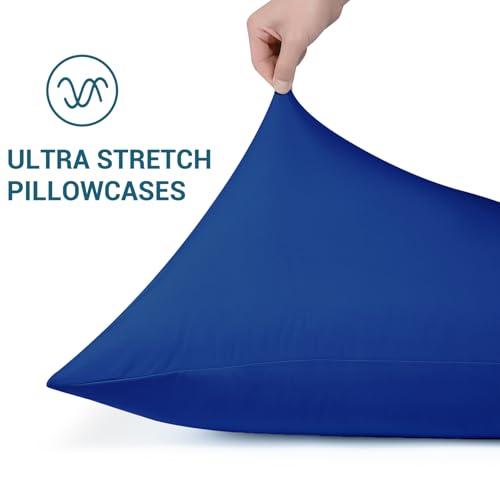 Elegear Cooling Pillow Cases for Hot Sleepers, Japanese Q-Max>0.55 Arc-Chill Cooling Pillowcases, Double Sided Elastic Cooling Pillow Covers with Hidden Zipper Set of 2 - King (20" x 36") by Elegear - Used condition - Image 6