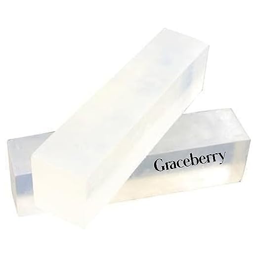 Graceberry Glycerin Soap 5KG, Transparent soap Base, Pure Organic Handmade Soap Bar, Glycerin Soap For All Skin Type (SLS, SLES and Paraben Free)