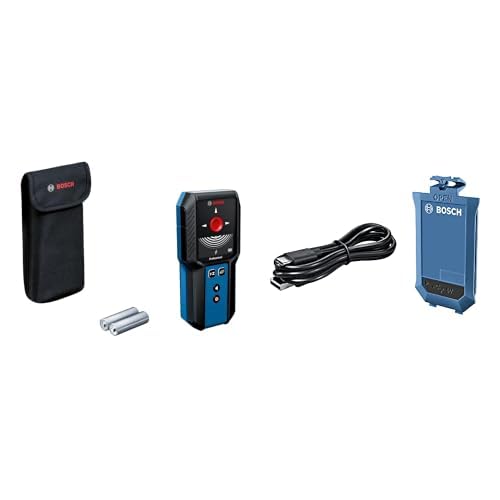 Bosch Professional GMS 120-27 C Ortungsgerät zur Ortung von Metall, Holz und spannungsführenden Leitungen, BA 3,7 V 1,0 Ah Lithium-Ionen-Akku wiederaufladbar