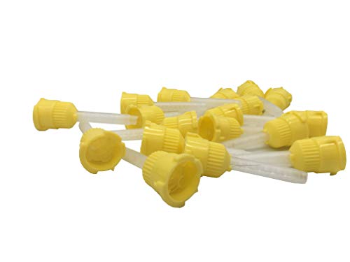 Flydent Dental Mixing Tips Impression (Short Yellow 5Cm)1:1 50Pcs #TOP2