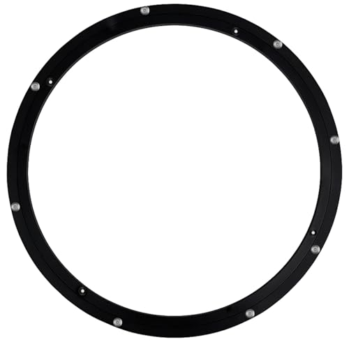 Image of TamBee 24 Inch Lazy Susan Hardware 600 LBS Load Capacity Heavy Duty Turntable Bearing Large Lazy Susan Parts Kit Rotating Ring Mechanism for Dining Tables, Woodworking(Base Only, Black)