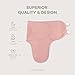 Comfy Cubs Easy Swaddle Blanket, 3 Pack - 100% Cotton Newborn Wrap, Small for 0-3 Months Infants, with Adjustable Velcro, Breathable and Durable Sleep Sack for Babies - Blush, Mauve & Mulberry