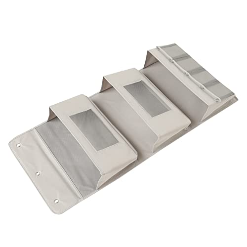 ABOOFAN Multi Layer Closet Door Hanging Organizer Breathable Storage Pouches for Easy Access Grey for Living Bedroom Bathroom and Design