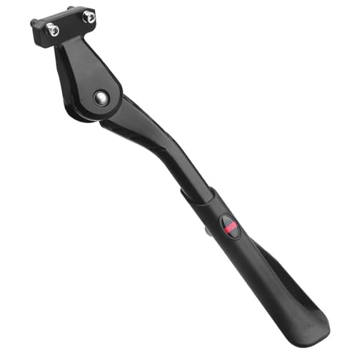 Adjustable Heavy Duty Rear Mount Bike Kickstand for Adult Bicycles with Wide Anti-Slip Foot & 40mm Mounting Holes - Povtor