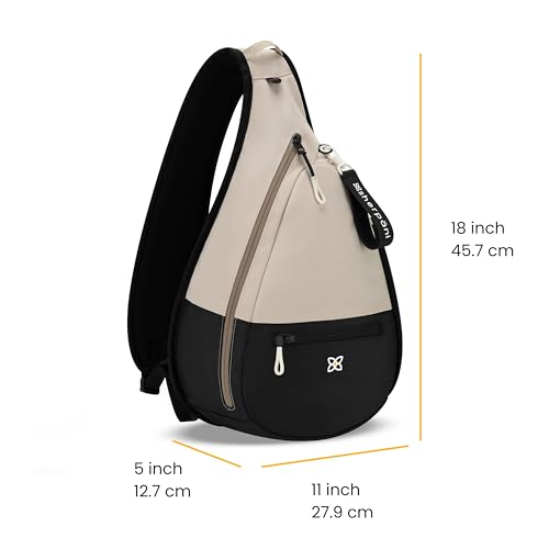 Image of Sherpani Esprit, Sling Backpack, 10L Travel Bag, Right-Handed Shoulder Sling Purse, Crossbody Backpack, Travel Gifts, RFID Protection (Con Leche)