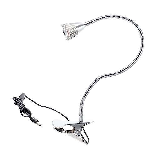 Lampe de bureau en aluminium argent design minimaliste chic