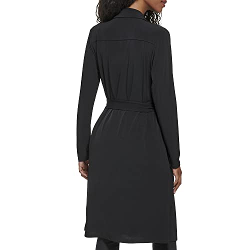 Image of Calvin Klein Long Open Cardigan with Belt