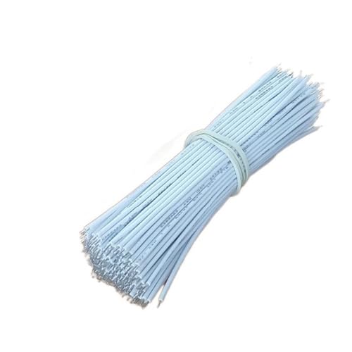 Outdoor Extension 100PCS 5cm 10cm 15cm 20cm Fly Jumper Wire 24AWG Tin Conductor Wires Tin-Plated Breadboard Solder Cable Solar sheathed(White,10cm)