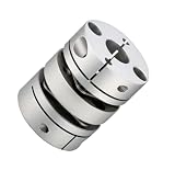 Flexible Coupler Shaft Aluminum Double Disc Coupling D34mm L38mm(6-8)
