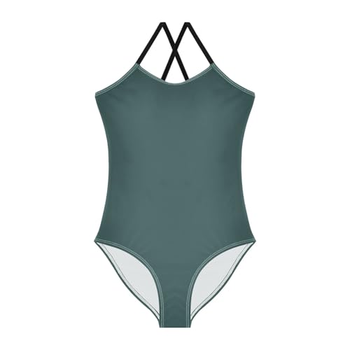 Dark Slate Gray Girl 1-Piecing Swimsuits Toddler Bathing Suit Girl Girls Swim Suit Girls' Swimwear