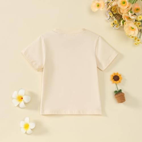 Image of Little Girl Shirts Big Sister Tee Shirt Top Summer Short Sleeve Clothes 2-7 Years