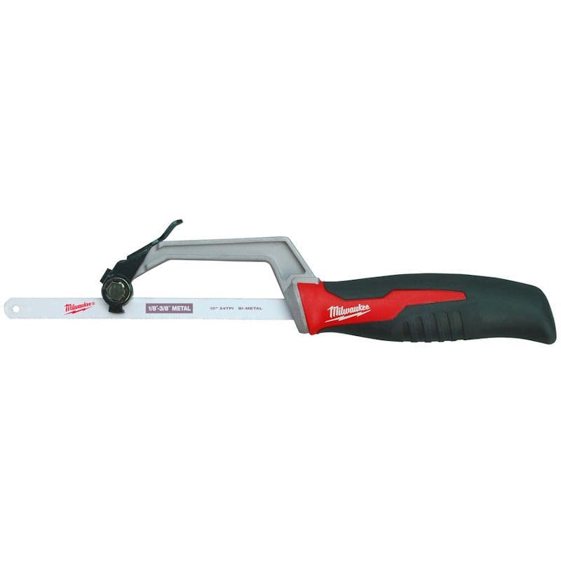 Milwaukee 48-22-0012 Compact Hand Operated Hack Saw w/ Tool-Less Blade Change (10 Inch Blade Included)