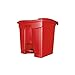 Kosz na śmieci Kosz na śmieci 30 litrów Zagęszczone śmieci Plasic Creative Creative Foot-Operated Garbage Bin z Duża Pojemność Bin dom i biuro (Color : Red)