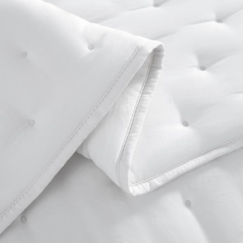 White Cloud California Cal King Size Quilt Bedding Sets with Pillow Shams, Oversized Puffy Cozy Lightweight Bedspread Coverlet, Soft Cute Bed Cover for All Season - 3 Pieces