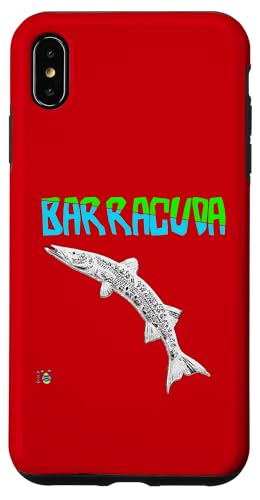 Funny Barracuda Fish �^�[�R�C�Y/�O���[�� �X�}�z�P�[�X iPhone XS Max �p